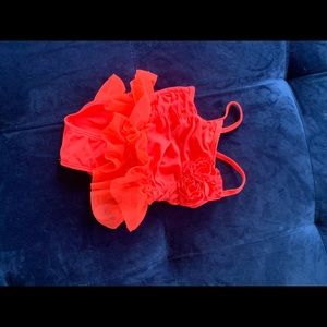 Toddler swimsuit neon orange size 6 months